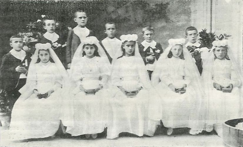 Vendémian (Hérault) communiants du 15 août 1906