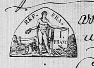 Vendémian, papier timbré de 1803