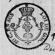 Vendémian, papier timbré de 1817