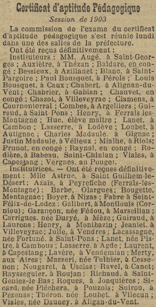 Le Midi, journal républicain quotidien" du 28 mai 1903